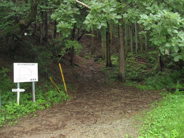 碓氷峠の登り口