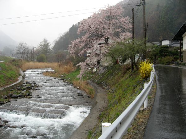 依田川沿いの中山道