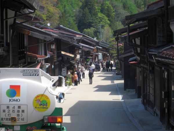 奈良井宿に別れを告げる