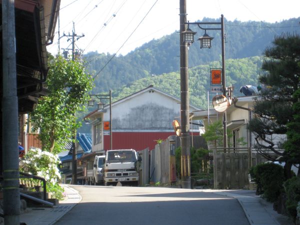 上松宿本町あたり