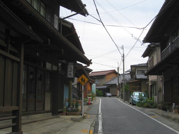 野尻宿の上り坂