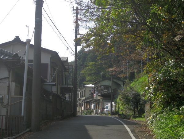 入生田付近の旧東海道