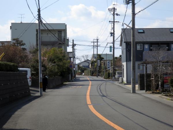 草薙付近の東海道