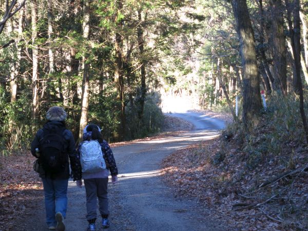 蛇行する旧道