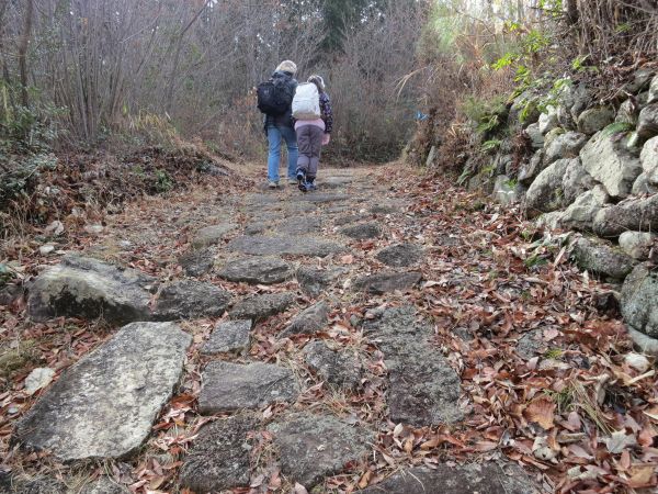 山の中の旧道