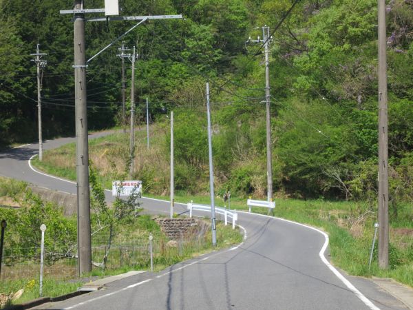 八瀬沢の先の旧道