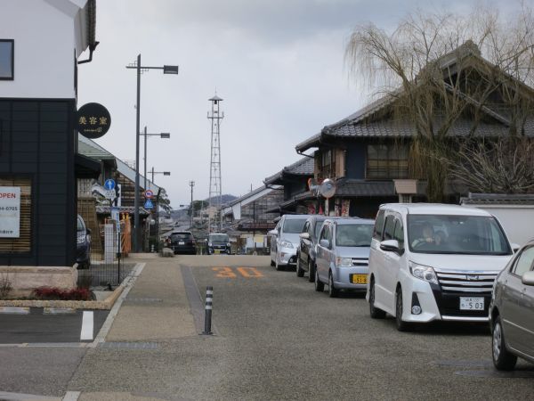 国道２１号線を渡ったあたり