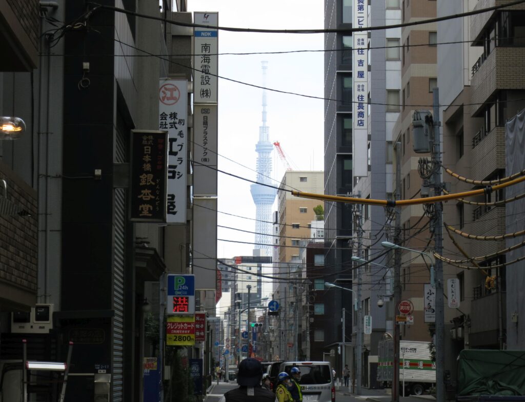 雑然とした日光道中